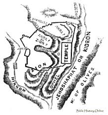 Israel country map black silhouette and outline vector. Outline Map Of Jerusalem Images Of Ancient Israel Geography Plans Maps At Bible History Online