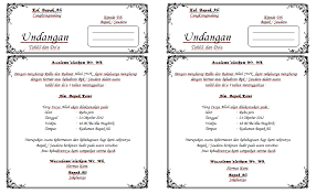 Dengan 10 undangan pernikahan unik ini tamumu pasti akan. Contoh Surat Undangan Kirim Doa Contoh Surat