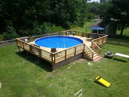 Well I Think You Already Understand Why It Is Clearly Called Over Ground Swimming Pool These Backyard Pool Landscaping Backyard Above Ground Pool Landscaping