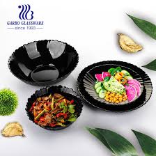 The new plate covers are flameproof, ovenproof, microwave, and dishwasher safe. 980ml Beautiful And High Quality Black Opal Glass Bowl Glassware Tableware Fruit Tempered Plates For Microwave Safe Hy13qww80 China Glass Bowl And Black Opal Glass Price Made In China Com