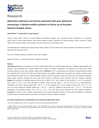 Pdf Medication Adherence And Factors Associated With Poor
