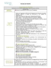 Accessible à bac +2, le métier est apprécié pour la diversité de ses missions (accueil, secrétariat, comptabilité) et la variété des entreprises dans lesquelles il peut. Fiche De Poste Assistant De Direction Recrutement Informatique Et Technologies De L Information
