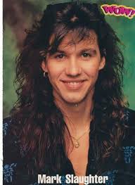 I know I've posted this photo before, but it's one of my favorites of a  very young Mark Slaughter as posted in Music Life Japan Magazine during  Slaughter's first year of Stick