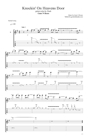Slash Knockin On Heavens Door Solo Tab Electric Guitar Solo Tabs Pdf Guitar Tab Guitar Pro Tab Dow Guitar Tabs Songs Music Theory Guitar Music Guitar