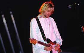 Kurt cobain of nirvana during the filming of 'mtv live and loud' in december 1993. Fbi Releases Kurt Cobain File Including Conspiracy Theories Over Death