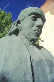 I was recently at the met and took a few photos of ben's bust. Statue Of Benjamin Franklin Made Out Of Pennies In Commemoration Stock Photo Picture And Royalty Free Image Image 20713155