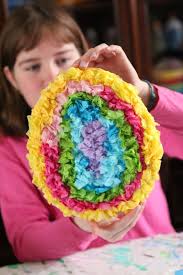 Crumpled Tissue Paper Easter Egg Craft For Kids Happy Hooligans Take one square and crumple it into a small ball shape. crumpled tissue paper easter egg craft