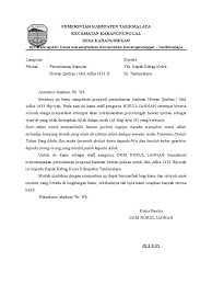 Memang kemarin sesuai surat bupati untuk minta hibah 10 ekor. Contoh Proposal Permohonan Hewan Kurban