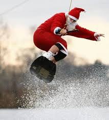 Pere Noel Wake Planche Nautique Pere Noel Hotte Du Pere Noel