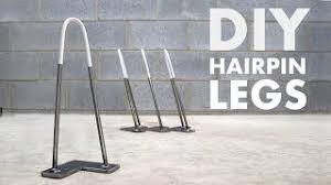 It has signature rounded legs made of metal and beautiful, rectangular top made of wood. How To Make Hairpin Table Legs Easy Youtube