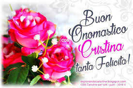 Cdb Cartoline Per Tutti I Gusti Cartolina Buon Onomastico Cristina Auguri Buon Onomastico Onomastico Auguri Di Buon Compleanno