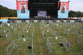 these pictures of the world s first socially distanced concert may be our new reality and i actually kind of like it concert outdoor concert world pictures