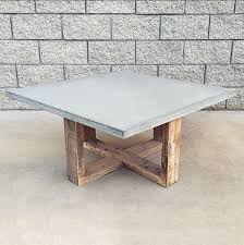 Custom Made Rustic Modern Reclaimed Wood And Cement Coffee Table Concrete Coffee Table Coffee Table Concrete Dining Table