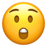 Other related emojis include disappointed face, downcast face with sweat, weary face, tired face, loudly crying face, face screaming in fear,. Astonished Face