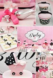 Pink White Black White Baby Showers Baby Shower Pink Baby Shower