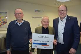 Hannoversche Volksbank Unterstutzt Heimatbund Luthe Mit 1 100 Euro Wunstorf City News