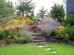 Native Michigan Plants Garden Stairs Sloped Garden Garden Design Pictures
