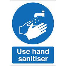 Hand washing hygiene instruction poster. E8r08353 Use Hand Sanitiser A4 Self Adhesive Poster Findel International