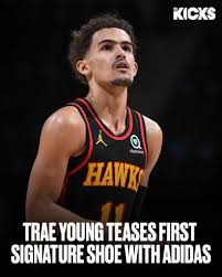 Trae young in 2018 on wanting his own adidas signature shoe before trae young hit the practice court, we spoke on trae's utah summer league experience, his mental and physical mindstate and more. B R Kicks Trae Young Teasing His First Signature Shoe Facebook