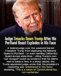 His own appointed judges are tired of his lawlessness.
