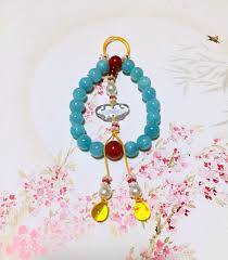 姹紫嫣红已开遍 仿清宫故宫十八子手串海蓝宝手串仿故宫典藏款 gemstone jewlery mala beads hand chain