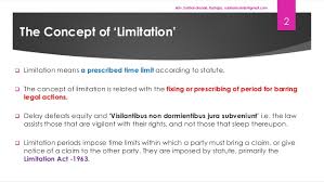 The limitation act 1953 only applies to west malaysia. The Limitation Act 1963 By Advocate Subhan Bande Kadapa Cuddapah
