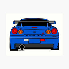 Nissan gtr/гтр.он заставил всех с собой считаться. Nissan Skyline Gtr R34 Gifts Merchandise Redbubble