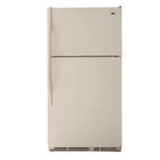 Bisque French Door Refrigerator Bottom Freezer Maytag 20 6 Cu Ft Top Freezer Refrigerator In Bisque M1txegmyq The Home Depot Top Freezer Refrigerator Refrigerator Freezer