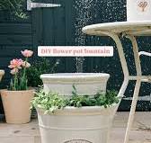 the viral water fountain planter⛲️ we made our own #diy ...