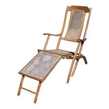 Buy steamer chair and get the best deals at the lowest prices on ebay! Antique Folding Wood And Cane Steamer Deck Chair Patio Lounge Chair W Footrest 0587 Deco2modern Mid Century Modern Furniture