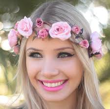 Coroa De Flores Glamour G Offer Coroa De Flores Penteado Com Coroa De Flores Acessorios Para O Cabelo De Meninas