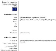 Suggerimenti per compilare il curriculum vitae europeo per trovare lavoro più facilmente. Formato Europeo Per Il Curriculum Vitae Da Scaricare Pdf