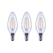 Ecosmart 25 Watt Equivalent B11 Candle Dimmable Clear Glass Filament Vintage Led Light Bulb Soft White 3 Pack Fg 03132 The Home Depot