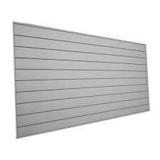 Husky 48 In H X 96 In W Slat Wall Panel In Gray 45202 The Home Depot Garage Wall Organizer Slat Wall Slat Wall Storage