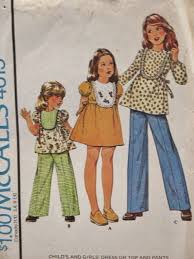 Vintage Adorable 1977 Mccall S Child Girl S Dress With Unique Bib Front Or Top Pants Sewing Pattern Size Kids Dress Patterns Girls Summer Outfits Unique Bib