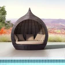 Hatley Daybed With Cushions Reviews Allmodern Outdoor Daybed Patio Daybed Beach Patio