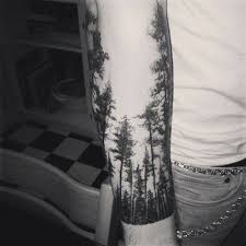 Black And White Woods Tattoo Forest Tattoos Inked Magazine Forest Tattoos Tattoos Ink Tattoo
