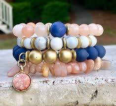 Bead Stretch Bracelet Healing Bracelet Stone Bracelet Etsy In 2020 Handmade Jewelry Beaded Bracelets Beaded Stretch Bracelet