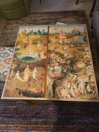 Garden of earthly delights puzzle. Finished The First Half Of My 9000 Piece Puzzle Educa 9000 Piece Garden Of Earthly Delights Jigsawpuzzles