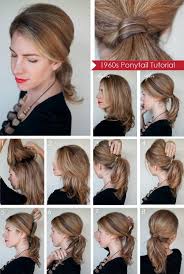 Hairstyle How To Create A 1960s Style Ponytail With Images Medium Hair Styles Hair Romance Diy Ponytail Hairstyles
