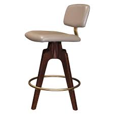 There happens to be standard wood down drag another shade leathers. Reeves Swivel Bar Stool With Ash Legs Stained Walnut Leather And Brass Accents For Sale At 1stdibs