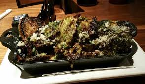 Brussel Sprouts Lazy Dog Lemon Garlic Butter Crispy Capers Romano Cheese Sprout Recipes Crispy Brussel Sprouts Cooking Recipes
