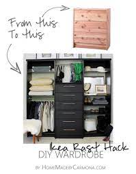 Extra shelves are also available. Wardrobe Hack