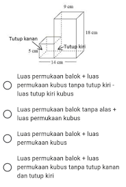 We did not find results for: Tuliskan Cara Menghitung Luas Permukaan Pada Gabungan 2 Bangun Di Atas Pilihan Jawaban Ada Di Brainly Co Id