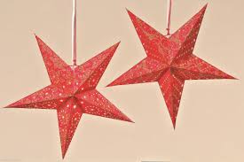 Papierstern Stern Rot Gold Glitzer ø 45 Cm Weihnachtsstern Gr33 Weihnachten Deko