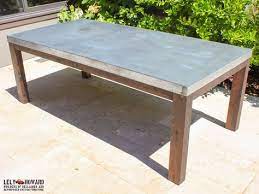 This Outdoor Dining Table Was Built To Withstand The Elements It Features A Galvanized She Outdoor Dining Table Diy Diy Outdoor Table Rustic Dining Furniture