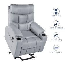 Amazon Com Esright Power Lift Chair Electric Recliner For Elderly Heated Vibration Fabric Sofa Moto Fabric Sofa Living Room Chairs Lift Chairs