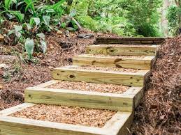 .wood for garden pathwooden garden path gatehow to make wood garden pathwood garden awesome wood garden path. How To Build Outdoor Wood Steps How Tos Diy