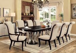 Choncey 9 Piece Extendable Dining Set Upholstery Ideas Dining Table Dining Chairs Dining Table Setting