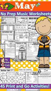 Distance Learning No Prep Music Worksheets For May Music Worksheets Elementary Music Classroom Elementary Music Worksheets